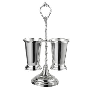 Double Silver Spoon Holder Set