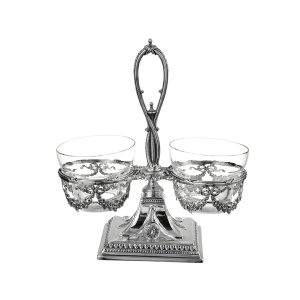 Victorian-Style Double Glass Bowl Set