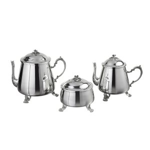 Maison de Thé – 3-Piece Silver Tea Set