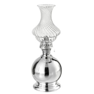 Silver Sphere Gas Lamp