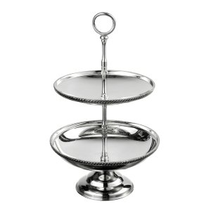 Polished Two-Tier Dessert Stand