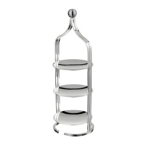 Elegant Silver-Plated Tiered Stand