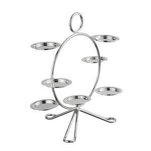 Modern Silver-Plated Carousel Stand