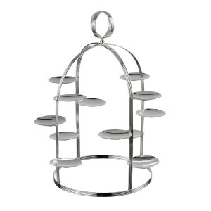 Elegant Silver-Plated Multi-Tier Stand