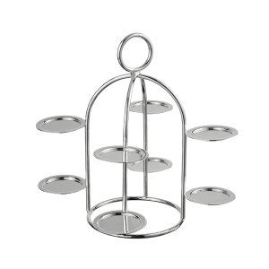 Silver-Plated Multi-Tier Macaron Stand