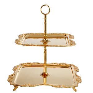 Seraphina Tiered Dessert Stand – Gold Finish