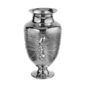 Silver-Plated Footed Flower Pot with Ant Figure