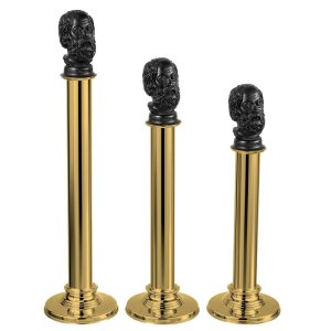 Philosopher Bust Candle Holder Set