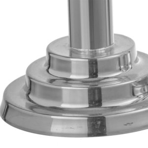 Silver Pipe Candle Holder Set