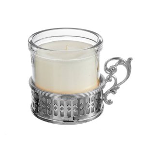Silver Handle Candle Holder