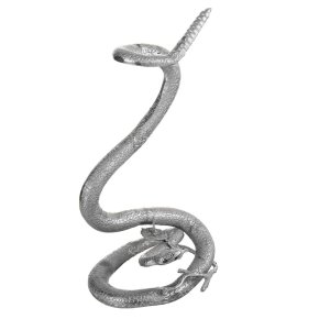 Silver Cobra Candlestick