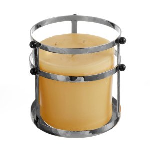 Cylindrical Brass Candle Holder