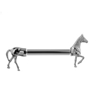 Silver Horse Paper Towel Holder – Luxury Countertop Accessory