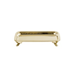 Regal Charm – Gold-Plated Brass Rectangular Tray