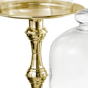 Set of 3 Silver-Plated Pedestal Domes