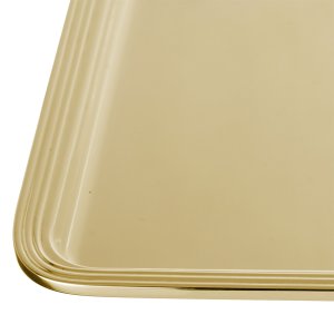 Linea Small – Silver Plated Brass Mini Serving Gold Tray