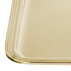 Linea Petite – Silver Plated Brass Rectangular Gold Tray
