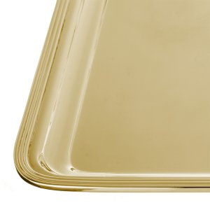 Lucent Rectangle Gold Tray – Large