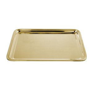 Lucent Rectangle Gold Tray – Large