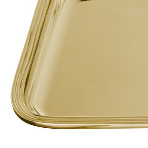 Lucent Rectangle Gold Tray – Medium
