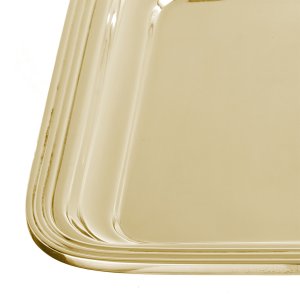 Lucent Rectangle Gold Tray – Small