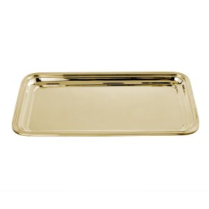Lucent Rectangle Gold Tray – Small