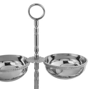 Silver-Plated Double Serving Dish