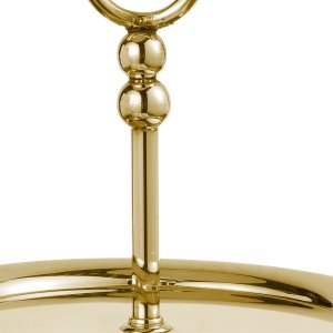 Classic Two-Tier Silver-Plated Gold Serving Stand