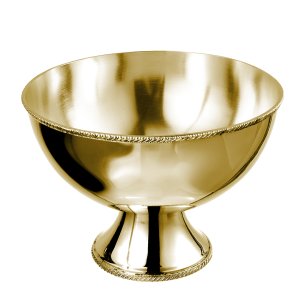 Gold Pedestal Serving Bowl