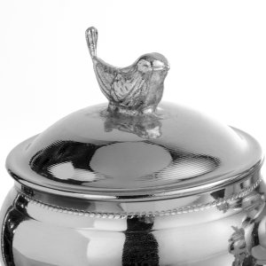 Silver Songbird Spice Jar Set (5-Piece)