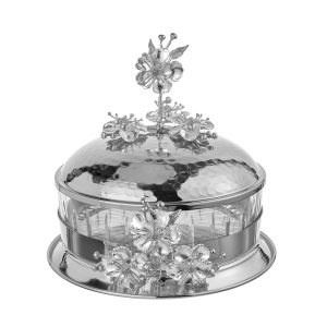 Silver Petal Delight Jar