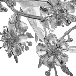 Silver Bloom Crystal Bowl