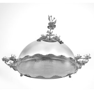 Silver Bloom Oval Casserole Dish