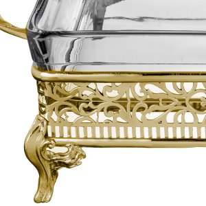 Ornate Gold Rectangular Casserole Holder