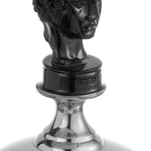 Gilded Muse – Sculptural Lidded Sphere