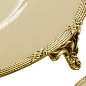 Elegant Gold and Silver-Plated Dual Tray Set