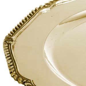 Rope Trim Silver Plated Placemat (Gold)