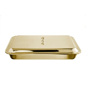 Grand Classic Covered Glass Gold Bakeware