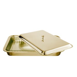 Grand Classic Covered Glass Gold Bakeware