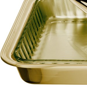Grand Classic Covered Glass Gold Bakeware