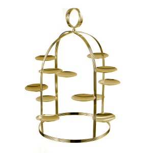 Elegant Silver-Plated Multi-Tier Stand