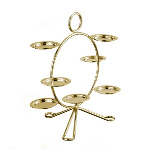 Modern Silver-Plated Carousel Stand