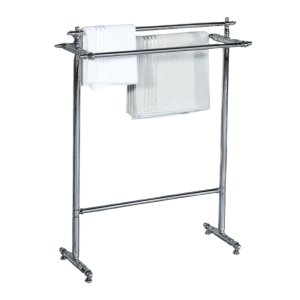 Elara Free Standing Chrome Towel Bar