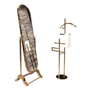 Elara Tall Dressing Mirror – Rose Gold