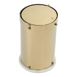 Cylindrical Trash Can (Gold)