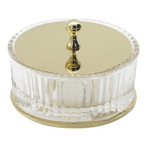 Golden Ripple Glass Bathroom Accessories Set
