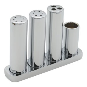 4-Piece Salt & Pepper Shaker Set Chrome