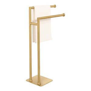 Free Standing Towel Bar Gold