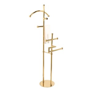 Luxury Gold Valet Stand with Multi-Functional Hangers