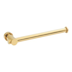 Slim Brass Paper Towel Bar – Polished Gold – 30 cm
